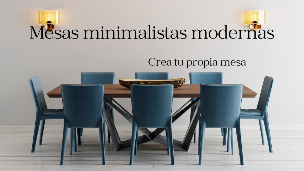Mesas de comedor minimalistas modernas