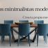 Mesas de comedor minimalistas modernas 