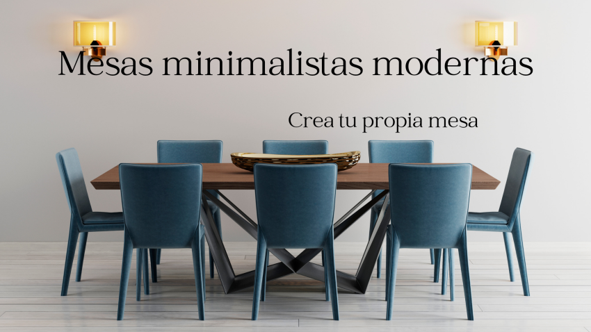Mesas de comedor minimalistas modernas 