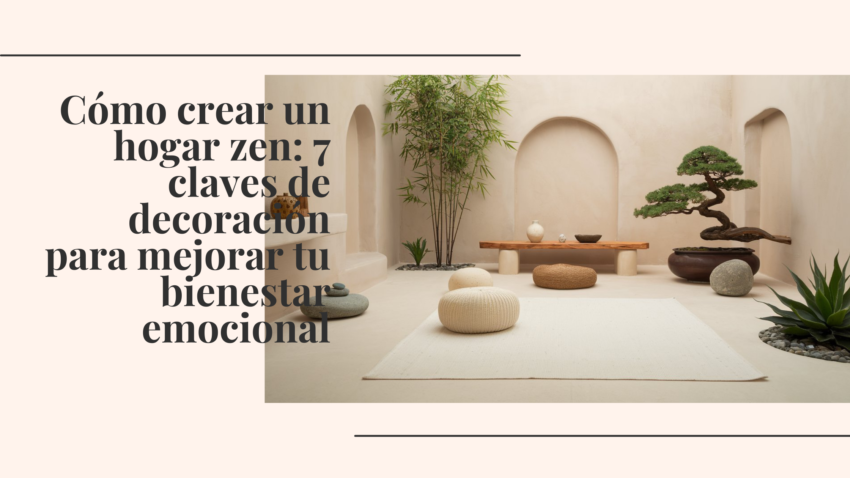 Cómo crear un hogar zen: 7 claves de decoración para mejorar tu bienestar emocional